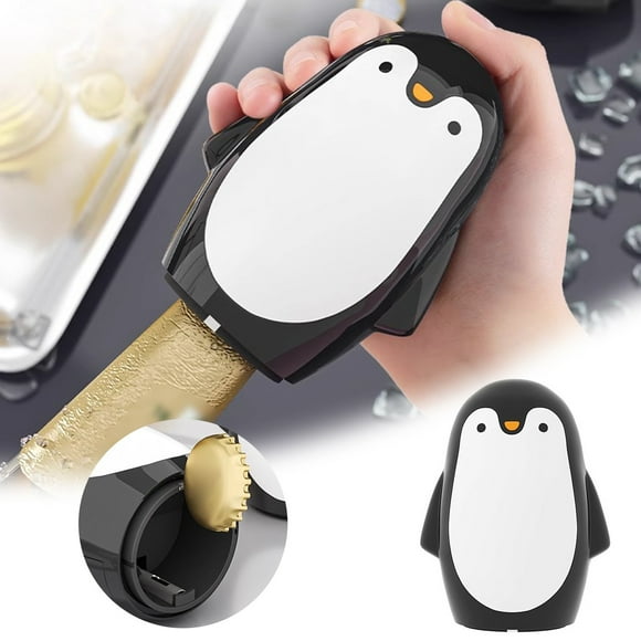 Set - Product Title Penguin Portable Penguin Shaped Push Down Bottle Openers Automatic Stainless Steel The Top Cap Opener For Home Bar Camping