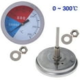 thumbnail image 4 of Yuedong 0-300℃ Stainless Steel Barbecue BBQ Smoker Grill Thermometer Temperature Pointer Celsius Home Kitchen Thermometers Parts with Hex Nut, 4 of 7