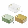 thumbnail image 3 of Storage Bin Sundries Cosmetics Basket Food Snacks Organizer Remote Control Organizing for Living Room Kitchen Office Dark Green Gold, 3 of 9