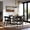 Black, variant on Walker Edison Modern Solid Wood Rounded Back Dining Chair, Set of 2, Black