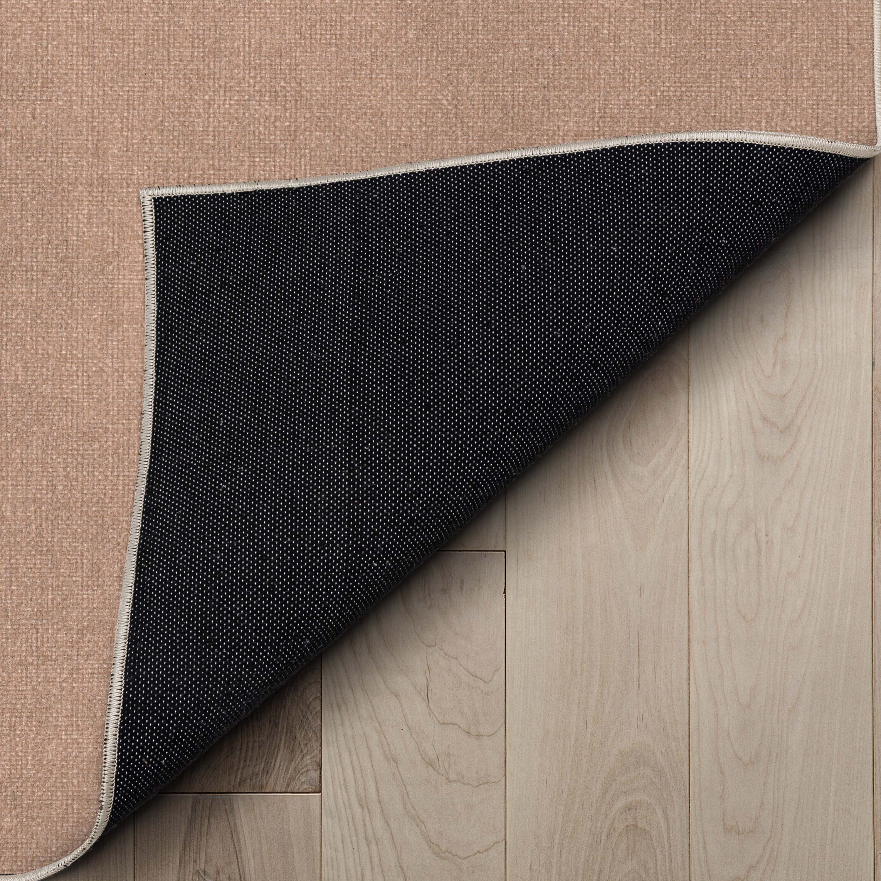 Well Woven Plain Solid Modern Solid Coral Flat-Weave 5'3" x 7'3" Area Rug
