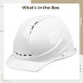 thumbnail image 4 of Hard Hat, Vented Safety Cap, 4-Point Pressure Diffusion Safety Helmet, Impact-Resistant and Waterproof, Adjustable Buckle, Comfortable and Breathable, Ideal for Construction and Industrial Use, 4 of 5