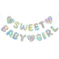 thumbnail image 1 of Guirnalda para Baby Shower Merrivo Iridiscente Holográfica para Niña, 1 of 7