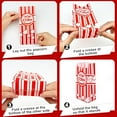 thumbnail image 5 of Homrelaxy 800 Pcs Paper Popcorn Bags, 1 oz Popcorn Bags Individual Servings, Bulk Pop Corn Sleeves for Pop Corn Machine, Movie Night, Cinema, Carnival, Party, Concessions, 5 of 6