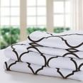 thumbnail image 2 of 3 Piece Duvet Cover King with Sham Set, King Comforter Cover, White Brown Duvet Cover Set, 2 of 6