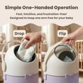 thumbnail image 4 of iTouchless Odorless Diaper Pail (Pastel Orchid), 4 of 5