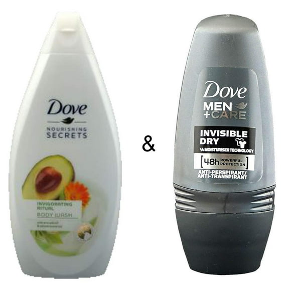 Body Wash Invigo Ritual 500 by Dove & Roll-on Stick Invisible Dry 50 ml by Dove
