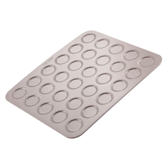 CHEFMADE Macaron Cake Pan, 30-Cavity Non-Stick Macaroon Biscuits Cookie Bakeware for Oven Baking (Champagne Gold)