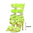 thumbnail image 4 of Zapatos de verano para mujer, zapatos romanos cruzados con banda elástica, Sandalias de tacón fino, Sandalias de tacón alto Wmkox8yii hfjk1943, 4 of 9