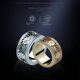 thumbnail image 3 of Anillo giratorio para hombre con forma de estrella y diamantes, con forma de estrella y forma de diamante, para parejas, 3 of 5
