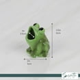 thumbnail image 5 of Servette Home Animal Themed Ceramic Toothpick Holders, Alligator, Bear, Frog and Turtle Designs (Frog), 5 of 5