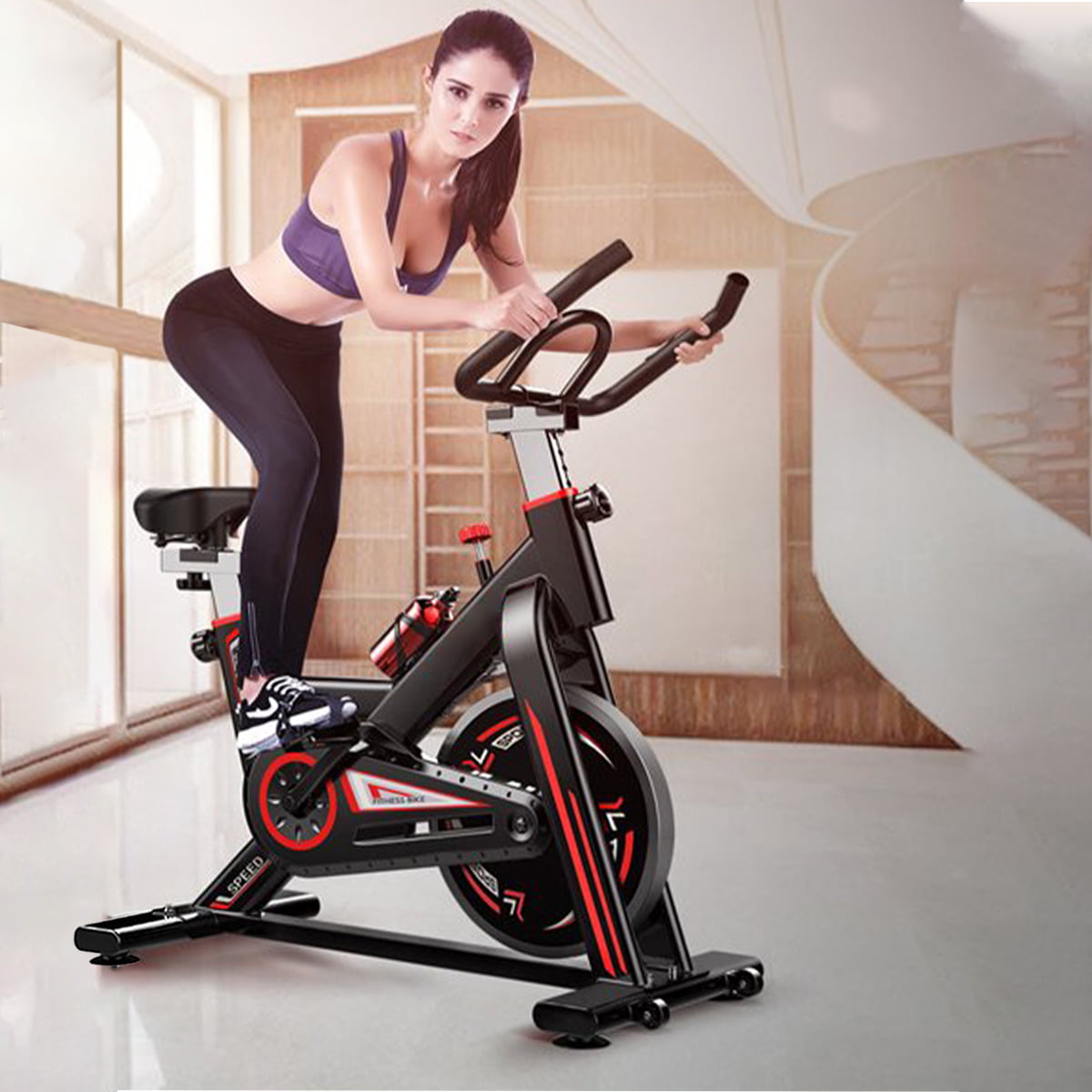 Details about   Home Bicycle Indoor Exercise Bicycle Fitness Equipment Ultra-quiet Exercise Bike 