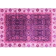 thumbnail image 1 of Ahgly Company Indoor Rectangle Abstract Pink Modern Area Rugs, 7' x 9', 1 of 4