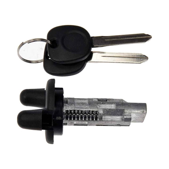 KarParts360 For GMC Envoy 2002-2009 Ignition Lock Cylinder | Silver Housing | Metal Lock Material | 2 Key Quantity | Keys Included | Replacement For 15789012, 88954645