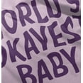 thumbnail image 5 of World's Okayest Baby Hilarious Toddler Boy Girl T Shirt Infant Toddler Brisco Brands 18M, 5 of 6