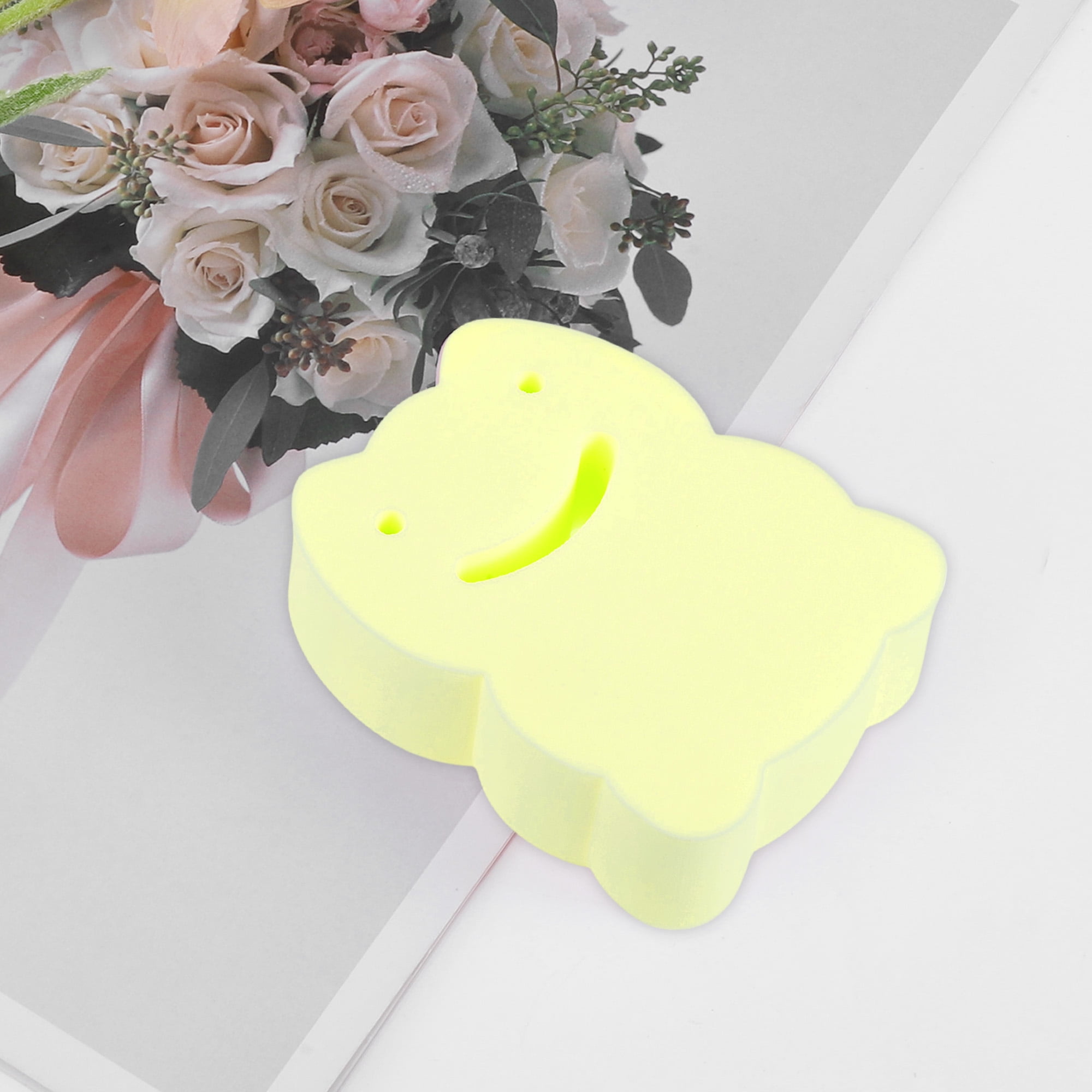 Unique Bargains Cartoon Frog Shape Sponge Yellow