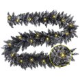 thumbnail image 1 of Guirnalda de Navidad Artego 270cm con Luces LED Semi Nevada color Negro, 1 of 5