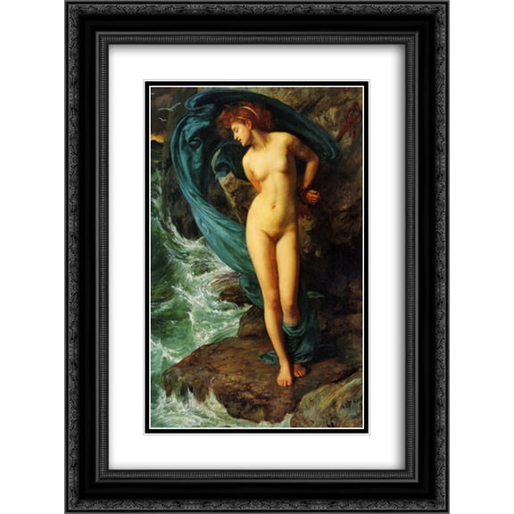 Edward John Poynter 2x Matted 20x24 Black Ornate Framed Art Print 'Andromeda'