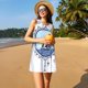 thumbnail image 3 of Easygdp Not All Who Wander Are Lost2 para Vestido Transpirable de Mujer, Vestido Suelto de Manga Corta con Pliegues y Bolsillos para el Verano, 3 of 7