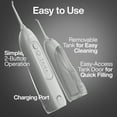 thumbnail image 7 of AquaSonic Icon Electric Water Flosser - 150ml Tank,  Cordless Rechargeable, Waterproof, Portable Oral Irrigator - Silver, 7 of 7