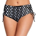 thumbnail image 2 of PEASKJP Women's Mid Rise Ruched Bikini Swim Pants Shorts Beach Swimwear Swimsuit Bottoms A M, 2 of 4