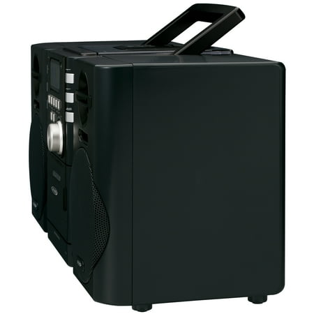 Jensen - CD-RW/CD-R Boombox with FM Radio - Black
