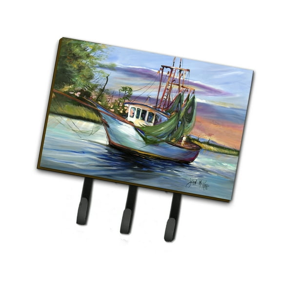 Carolines Treasures JMK1059TH68 Jeannie Shrimp Boat Leash or Key Holder Triple multicolor