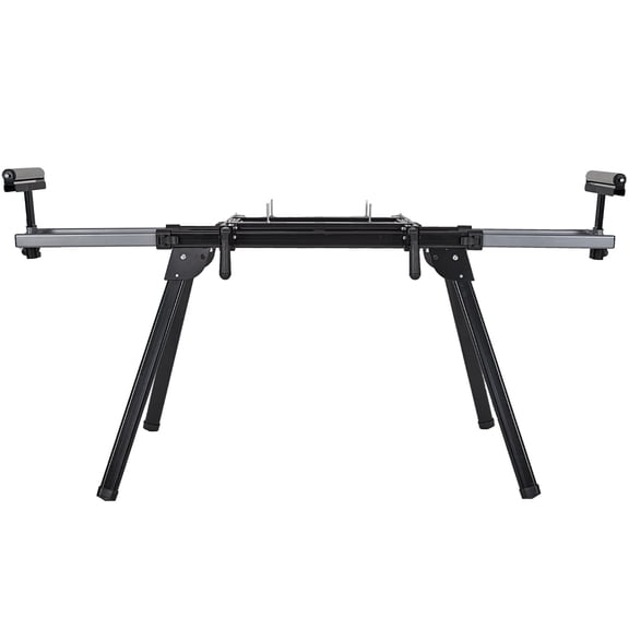 Yeshouse Portable Miter Saw Table, Universal Miter Saw Stand 440 LBS Load Capacity Fits Most Brands, Folding Saw Stands with Quick Release Mounting Brackets, End Stops for Repeat Cutting, Black