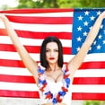 thumbnail image 5 of Topboutique 24 Pcs Patriotic Leis 4th of July Decorations Red White and Blue Flower Garland Patriotic Decoration Hawaiian Luau Flower Necklace Wreath for Memorial Day Independence Day Party Supplies, 5 of 7