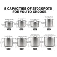 thumbnail image 2 of Cooks Standard Stainless Steel Stockpots, 30 Quart Professional Grade Stock Pot with Lid, Silver, 2 of 7