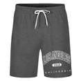 thumbnail image 4 of Pantalones cortos casuales con estampado de letras estilo urbano para hombre, ligeramente elásticos, de poliéster, 4 of 4