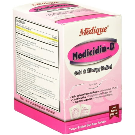 Ddi Medicidin-D Allergy Tablets (Best Allergy Med For Runny Nose)