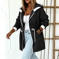 thumbnail image 4 of Guluxicc Women's Athletic Jackets Drawstring Full Zipper Long Sleeve Hoodie Jackets for Everyday Running Performance Wear Fall Winter Casual Outfits, 4 of 6