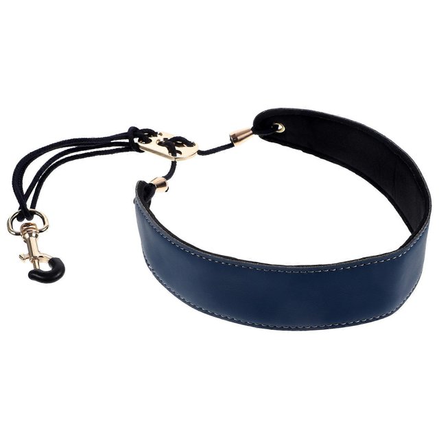Comfortable Sax Neck Belt For Students And Adults 39X4Cm Blue Adjustable Shoulder Hanging Strap 1Pack