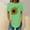 Green, variant on Weikingp Women's Summer Tops Women Graphic Tees Short Sleeve Womens Tops 2025 Spring Neck Casual Print Tunic T Shirts Womens Tops Half Sleeve T Shirts for Women Green L