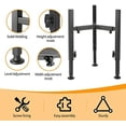 thumbnail image 5 of Single Dog Bowl Stand,Tall Dog Food Stand Adjustable Wide 7-11" Heights 14.5",Metal Elevated PET Bowl Holder Raised Water Feeder for Medium,Large Dog(Bowl Not Included), 5 of 7