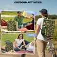 thumbnail image 4 of Sunny Sunflower Aesthetic Cooler Backpack - 20L Insulated Soft Cooler Bag for Beach, Parties & Road Trips, Vintage Floral Design, 4 of 6