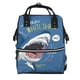 thumbnail image 1 of Easygdp Great White Shark para Bolsa de Bebé de Gran Capacidad con Múltiples Bolsillos, Bolsa de Pañales para Padres, Bolsa de Viaje Organizada y Elegante, 1 of 6