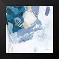 thumbnail image 2 of Ferguson, Kathy 12x12 Black Modern Framed Museum Art Print Titled - Abstract Layers II Blue, 2 of 5