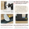 thumbnail image 6 of Lumizone Extra Tall Pet Gate 55.12" High Pressure Mounted 46.65"-50.78" Extra Wide 1.37" Gap for Cat Dog Children Stairs Doorway Hallway No Drilling Auto-Close (46.65"-50.78", Black), 6 of 10