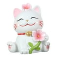 thumbnail image 1 of GUOOL Cat Statue Cherry Blossom Cat Statue for Cabinet Living Room Bookshelf C, 1 of 8