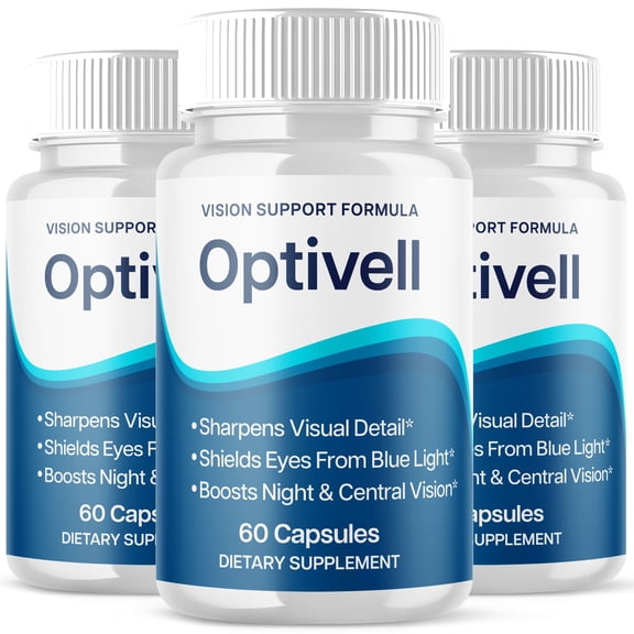 Optivell Vision Care Pills Advanced Formula Eye Health Supplement 180 Capsules