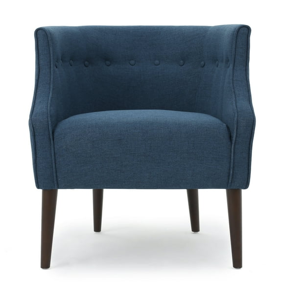 Davidson Contemporary Button-Tufted Fabric Club Chair