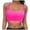 Hot Pink_001, variant on Tankini Tops for Women Swimwear Lace Up Underwire Full Coverage Push Up Swim Crop Top Tie Back Sports Tops Swimsuit Tops for Women Black XL