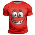 thumbnail image 4 of Mens Golf Shirts Funny Graphic Short Sleeve Expressive Print Summer Shirt for Men,Red,S, 4 of 4