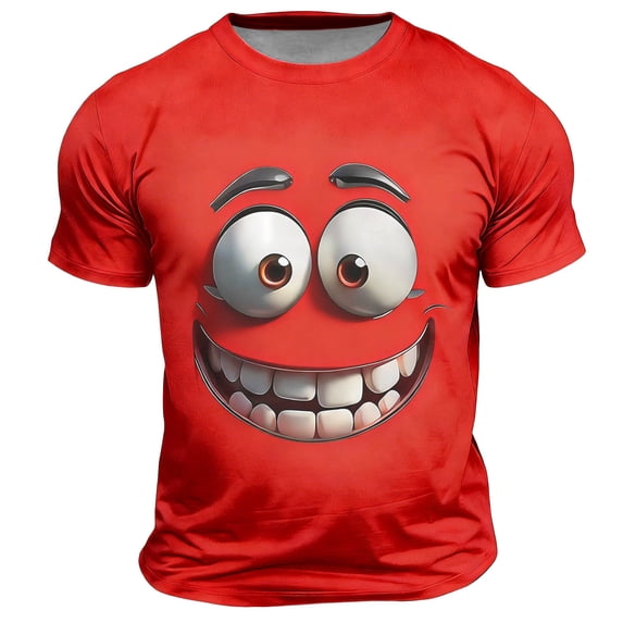 XIAOCHA Men's Funny Graphic T Shirt Short Sleeve Crew Neck Novelty Tees