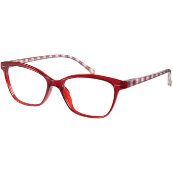 EV1 Pippa Crystal Red +1.75 Reading Glasses with Case