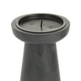 thumbnail image 5 of CosmoLiving by Cosmopolitan 3 Candle Dark Gray Mango Wood Pillar Candle Holder, Set of 3, 5 of 8