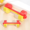 thumbnail image 1 of SKISUNO 2 Pcs Haltères pour Enfants Rouge Jaune Jouets d'Exercice pour Enfants 7.9X3.0X3.0In, 1 of 5