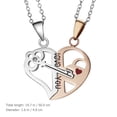 thumbnail image 2 of 1 Pair Matching Couple Necklaces Heart Lock and Key Pendant Valentine’s Day Gift for Him and Her, 2 of 8
